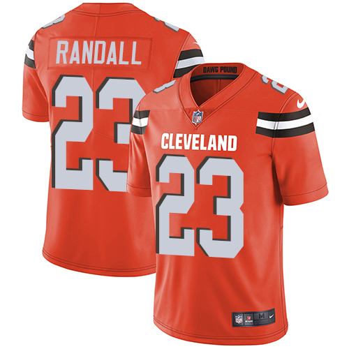 Nike Browns #23 Damarious Randall Orange Alternate Mens Stitched