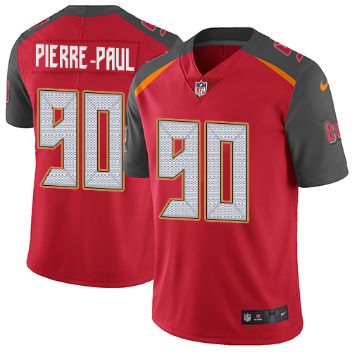 Nike Buccaneers #90 Jason Pierre Paul Red Team Color Mens Stitched NFL Vapor Untouchable Limited Jer