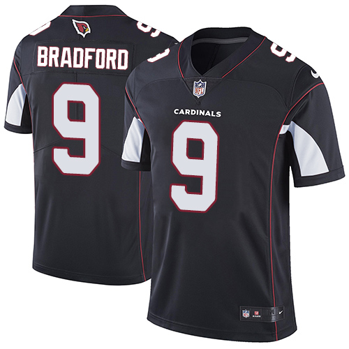 Nike Cardinals #9 Sam Bradford Black Alternate Mens Stitched NFL