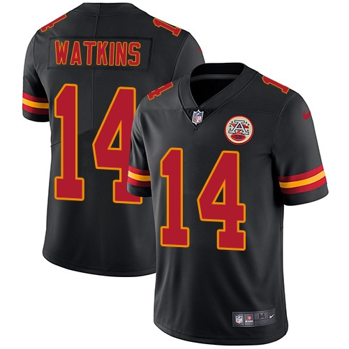 Nike Chiefs #14 Sammy Watkins Black Mens Stitched NFL Limited Ru