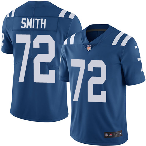 Nike Colts #72 Braden Smith Royal Blue Team Color Mens Stitched 