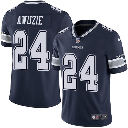 Nike Cowboys #24 Chidobe Awuzie Navy Blue Team Color Mens Stitched NFL Vapor Untouchable Limited Jer