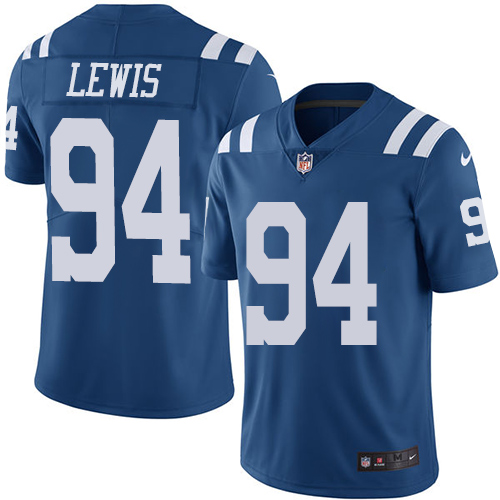 Nike Colts #94 Tyquan Lewis Royal Blue Mens Stitched NFL Limited Rush Jersey