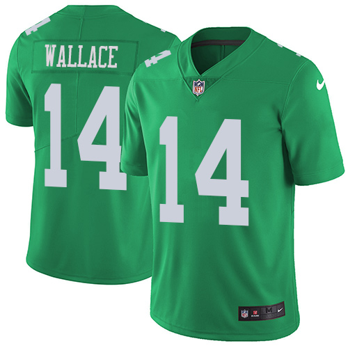 Nike Eagles #14 Mike Wallace Green Mens Stitched NFL Limited Rus