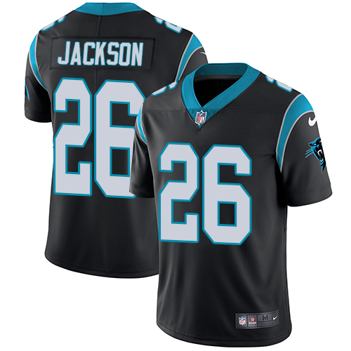 Nike Panthers #26 Donte Jackson Black Team Color Mens Stitched NFL Vapor Untouchable Limited Jersey