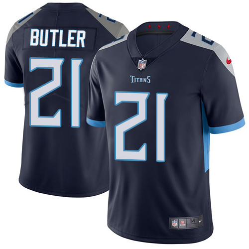 Nike Titans #21 Malcolm Butler Navy Blue Alternate Mens Stitched NFL Vapor Untouchable Limited Jerse