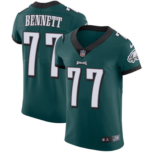 Nike Eagles #77 Michael Bennett Midnight Green Team Color Mens Stitched NFL Vapor Untouchable Elite 