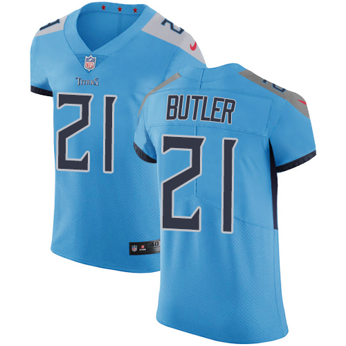 Nike Titans #21 Malcolm Butler Light Blue Team Color Mens Stitched NFL Vapor Untouchable Elite Jerse