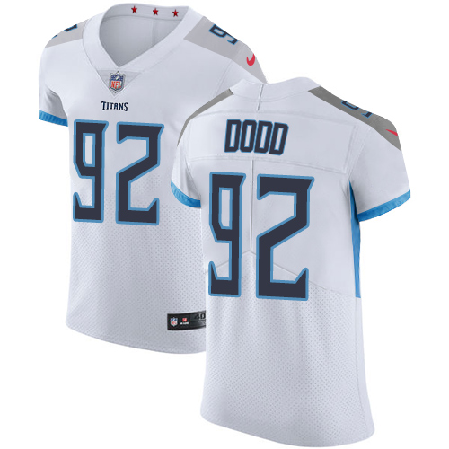 Nike Titans #92 Kevin Dodd White Mens Stitched NFL Vapor Untouchable Elite Jersey