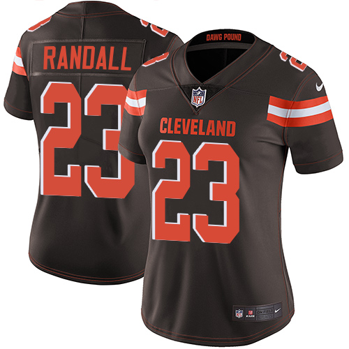 Nike Browns #23 Damarious Randall Brown Team Color Womens Stitched NFL Vapor Untouchable Limited Jer