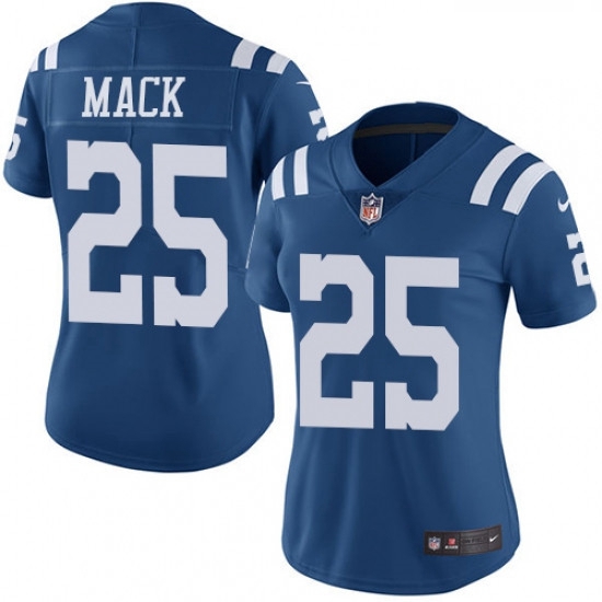 Womens Nike Indianapolis Colts 25 Marlon Mack Limited Royal Blue