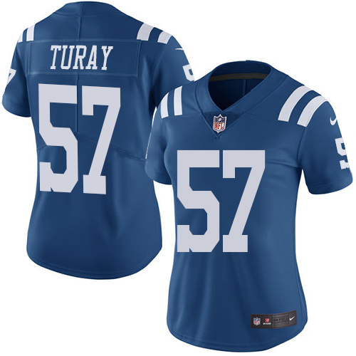 Nike Colts #57 Kemoko Turay Royal Blue Womens Stitched NFL Limit