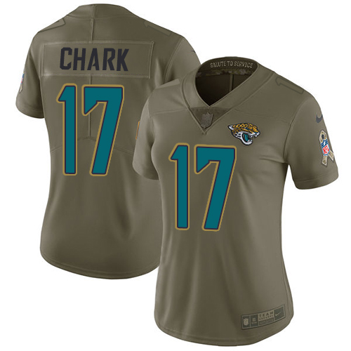 Nike Jaguars #17 DJ Chark Olive Womens Stitched NFL Limited 2017