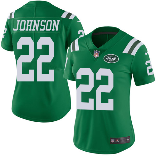 Nike Jets #22 Trumaine Johnson Green Womens Stitched NFL Limited