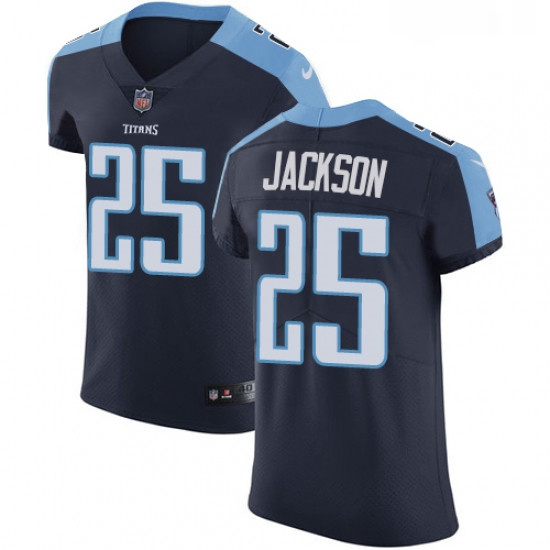 Mens Nike Tennessee Titans 25 Adoree Jackson Navy Blue Alternate Vapor Untouchable Elite Player NFL 