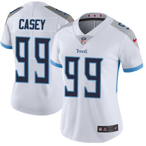 Nike Titans #99 Jurrell Casey White Womens Stitched NFL Vapor Un