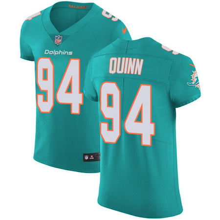 Nike Dolphins #94 Robert Quinn Aqua Green Team Color Mens Stitched NFL Vapor Untouchable Elite Jerse