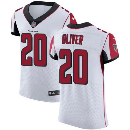 Nike Falcons #20 Isaiah Oliver White Mens Stitched NFL Vapor Unt