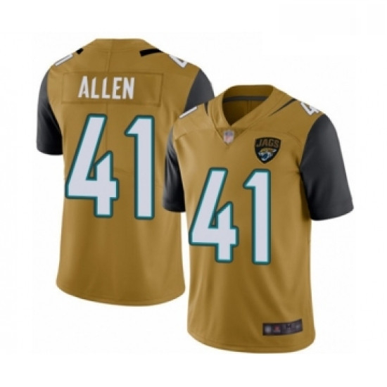 Youth Jacksonville Jaguars 41 Josh Allen Limited Gold Rush Vapor