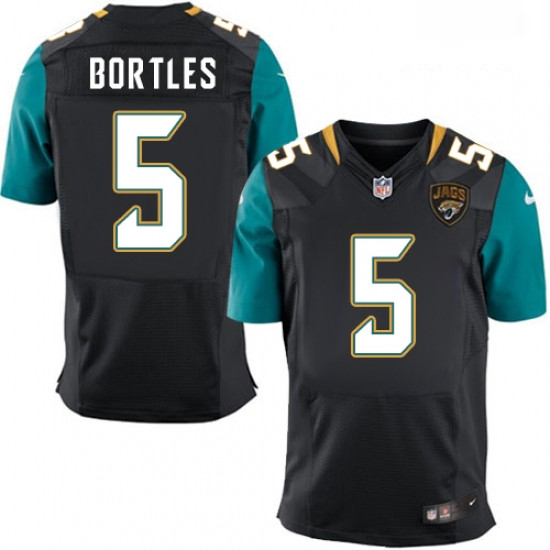 Men Nike Jacksonville Jaguars 5 Blake Bortles Black Alternate Vapor Untouchable Elite Player NFL Jer