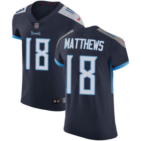 Nike Titans #18 Rishard Matthews Navy Blue Alternate Mens Stitch