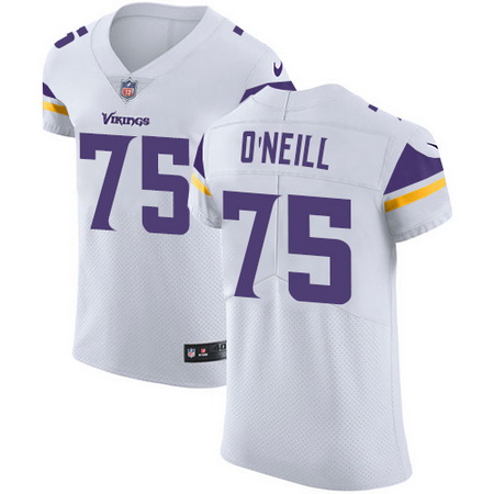 Nike Vikings #75 Brian O Neill White Mens Stitched NFL Vapor Untouchable Elite Jersey