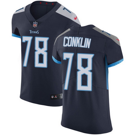 Nike Titans #78 Jack Conklin Navy Blue Alternate Mens Stitched NFL Vapor Untouchable Elite Jersey