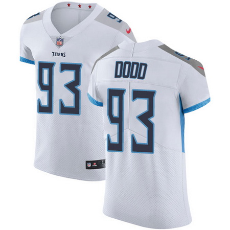 Nike Titans #93 Kevin Dodd White Mens Stitched NFL Vapor Untouchable Elite Jersey