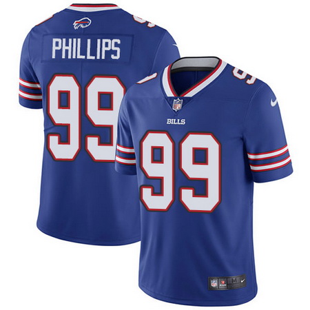 Nike Bills #99 Harrison Phillips Royal Blue Team Color Mens Stitched NFL Vapor Untouchable Limited J