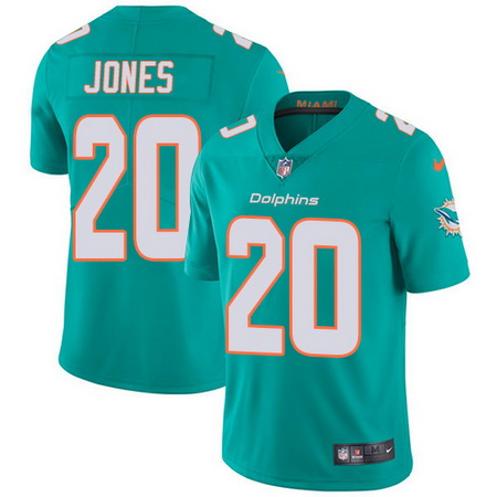 Nike Dolphins #20 Reshad Jones Aqua Green Team Color Mens Stitched NFL Vapor Untouchable Limited Jer