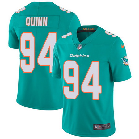 Nike Dolphins #94 Robert Quinn Aqua Green Team Color Mens Stitch