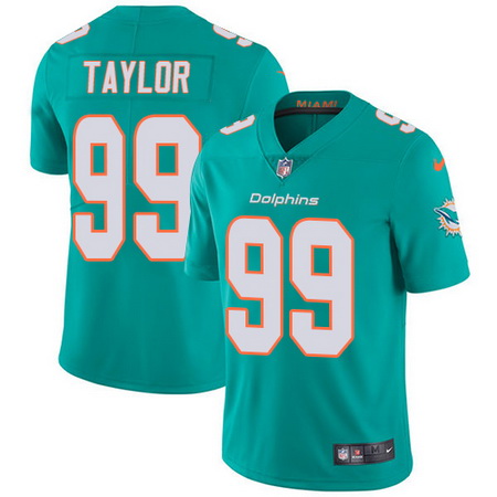 Nike Dolphins #99 Jason Taylor Aqua Green Team Color Mens Stitched NFL Vapor Untouchable Limited Jer