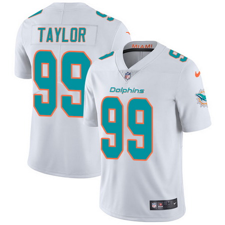 Nike Dolphins #99 Jason Taylor White Mens Stitched NFL Vapor Untouchable Limited Jersey