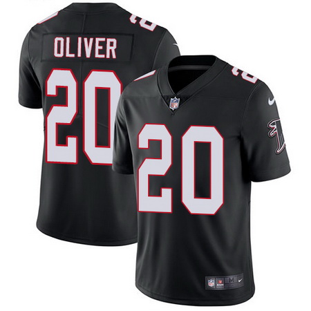 Nike Falcons #20 Isaiah Oliver Black Alternate Mens Stitched NFL Vapor Untouchable Limited Jersey