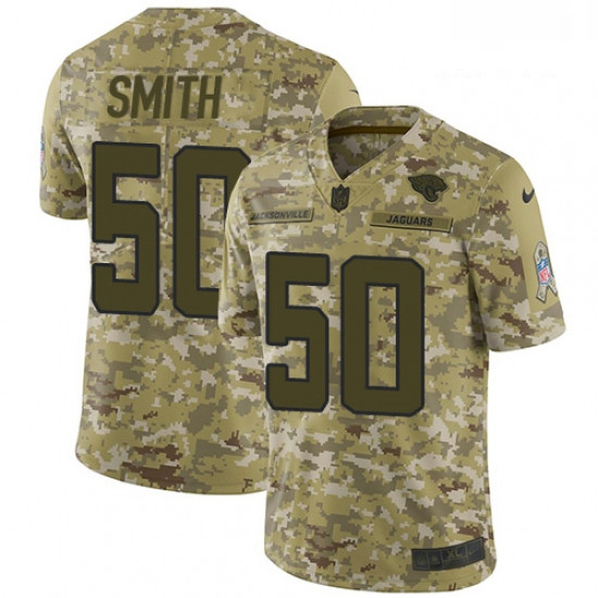 Men Nike Jacksonville Jaguars 50 Telvin Smith Limited Camo 2018 Salute to Service NFL Jersey