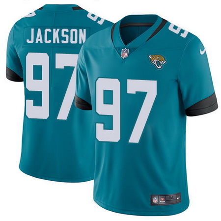 Nike Jaguars #97 Malik Jackson Teal Green Team Color Mens Stitched NFL Vapor Untouchable Limited Jer