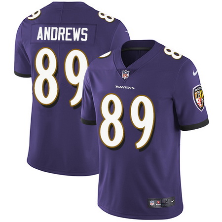 Nike Ravens #89 Mark Andrews Purple Team Color Mens Stitched NFL Vapor Untouchable Limited Jersey