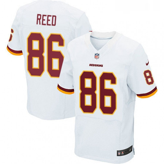 Mens Nike Washington Redskins 86 Jordan Reed Elite White NFL Jersey