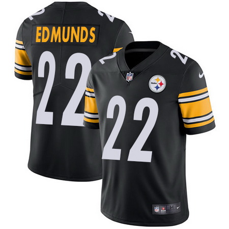 Nike Steelers #22 Terrell Edmunds Black Team Color Mens Stitched NFL Vapor Untouchable Limited Jerse