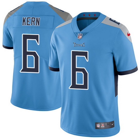 Nike Titans #6 Brett Kern Light Blue Team Color Mens Stitched NF