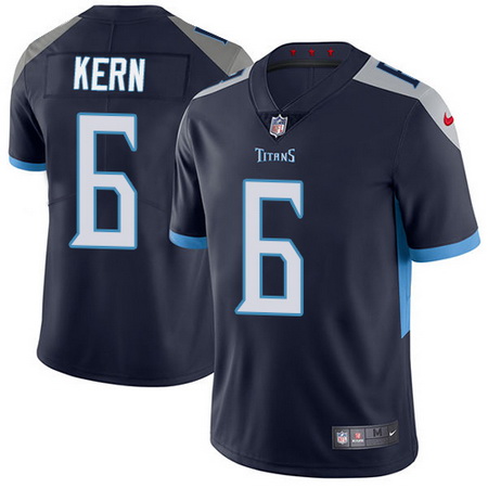 Nike Titans #6 Brett Kern Navy Blue Alternate Mens Stitched NFL 