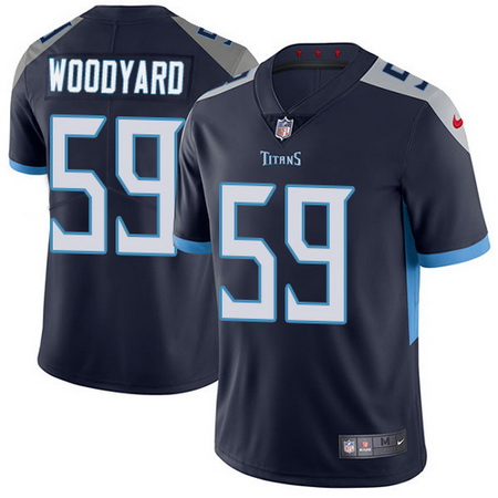 Nike Titans #59 Wesley Woodyard Navy Blue Alternate Mens Stitched NFL Vapor Untouchable Limited Jers