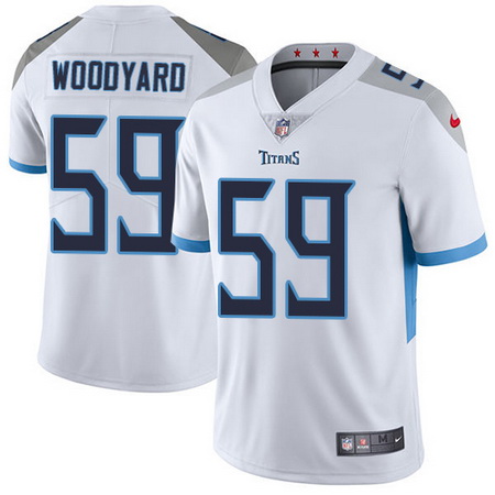 Nike Titans #59 Wesley Woodyard White Mens Stitched NFL Vapor Un