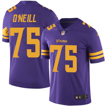 Nike Vikings #75 Brian O Neill Purple Mens Stitched NFL Limited 
