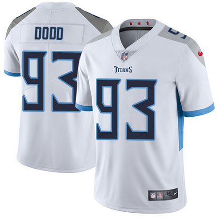 Nike Titans #93 Kevin Dodd White Mens Stitched NFL Vapor Untouch