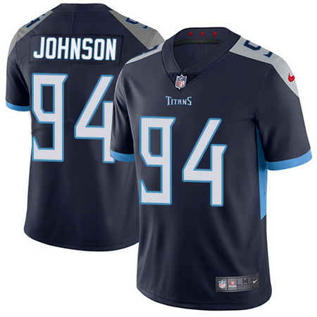 Nike Titans #94 Austin Johnson Navy Blue Alternate Mens Stitched NFL Vapor Untouchable Limited Jerse