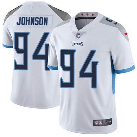 Nike Titans #94 Austin Johnson White Mens Stitched NFL Vapor Untouchable Limited Jersey