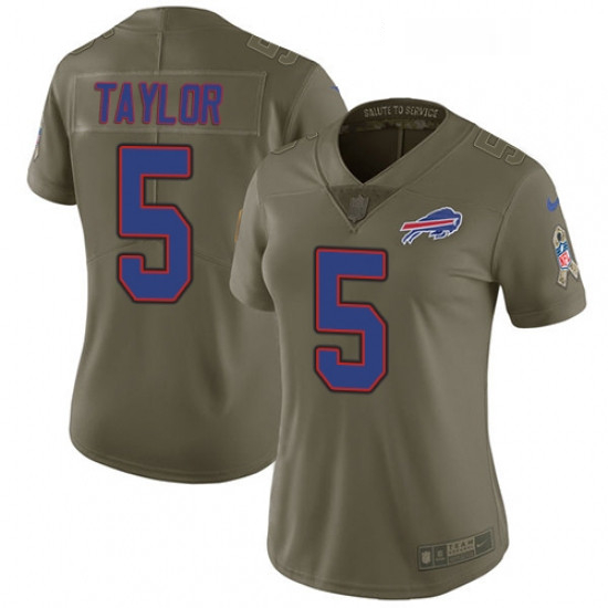 Womens Nike Buffalo Bills 5 Tyrod Taylor Limited Olive 2017 Salu