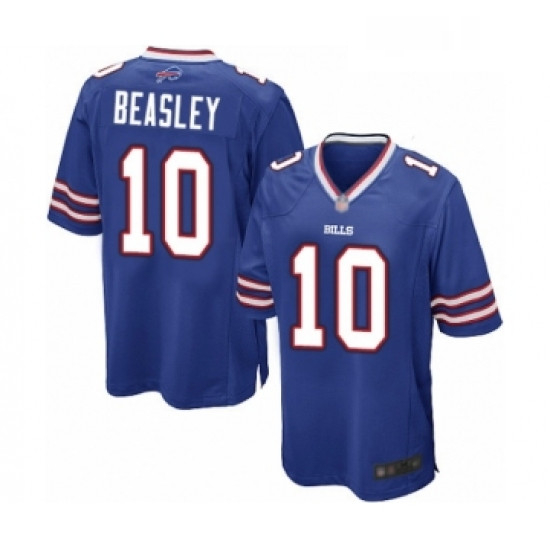 Mens Buffalo Bills 10 Cole Beasley Game Royal Blue Team Color Fo