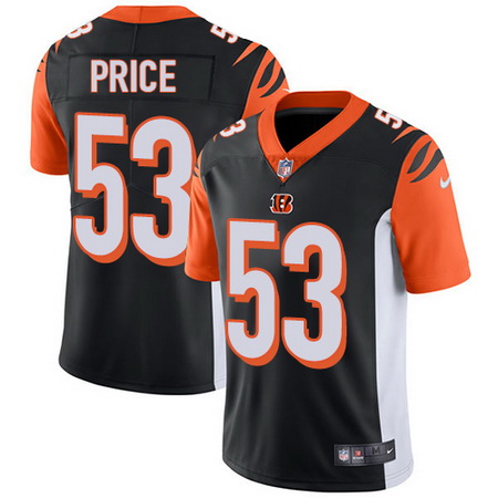 Nike Bengals #53 Billy Price Black Team Color Youth Stitched NFL